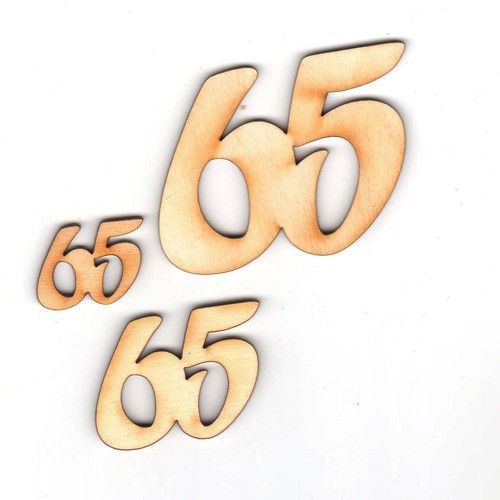 Geburtstag zahl aus holz - geburtstag, 65