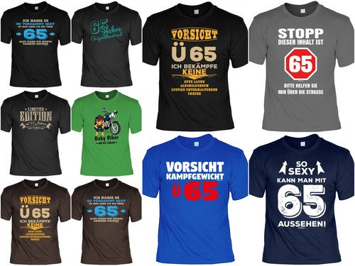 Shirt zum geburtstag 65 - 65.geburtstag,