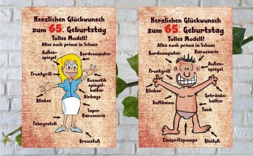 Geburtstag mann frau - 65.,