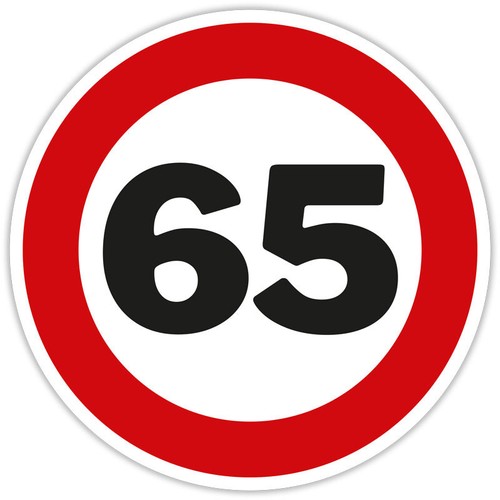 Blechschild geburtstag - 65.,