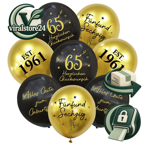 Luftballons geburtstag - luftballons, 65.