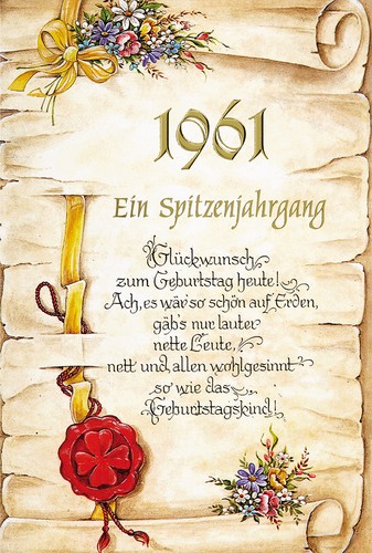 Geburtstag jahrgang 1961 - jahrgang,