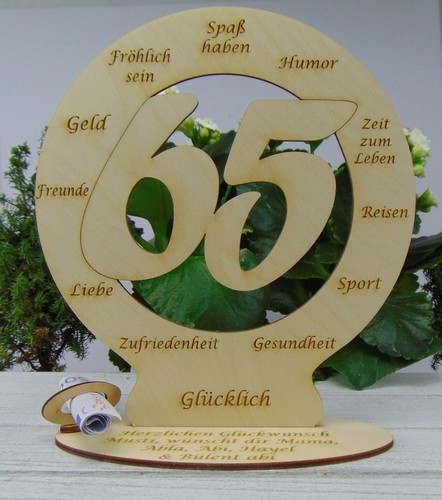 Geschenk zum geburtstag - 65.,
