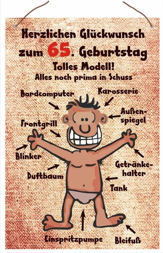 Geburtstagsschild