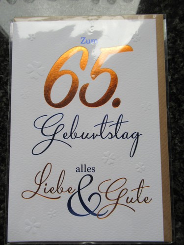 Geburtstagskarte - , 65