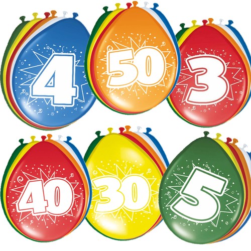 Luftballons zahlen ballons - -,